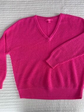 Lilly Pulitzer Hot Pink Sweater XL
